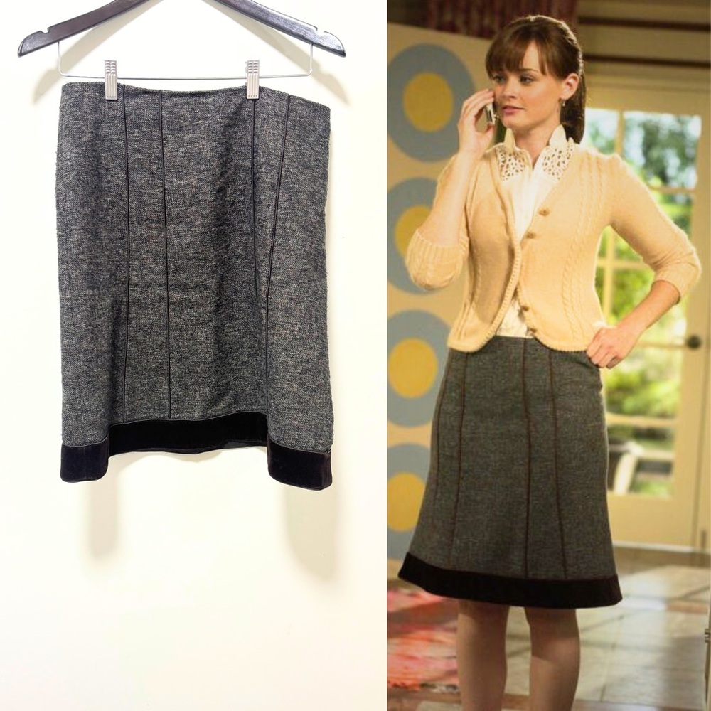 Rare Early 2000s Tweed Skirt ASO Rory Gilmore in Gilmore Girls